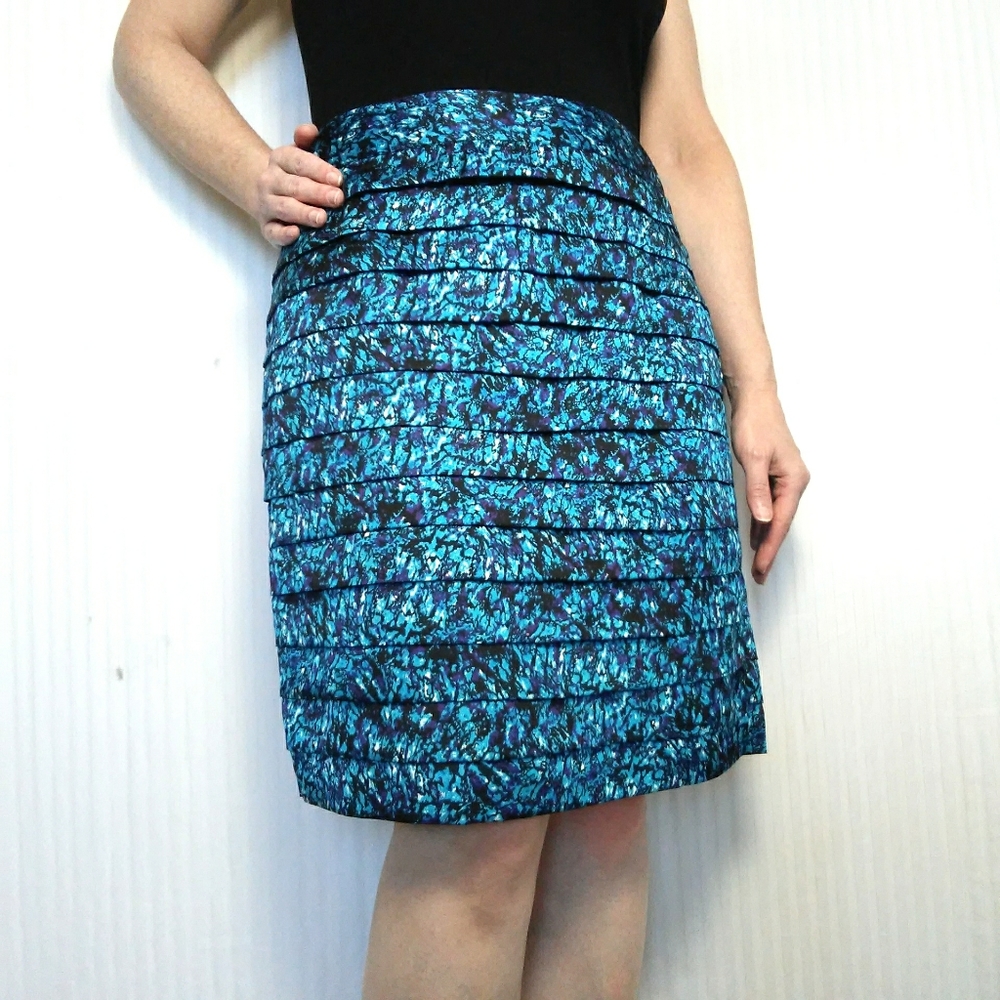 Turquoise Tiered Skirt
